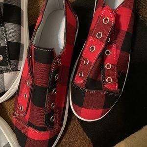 Plaid shoes